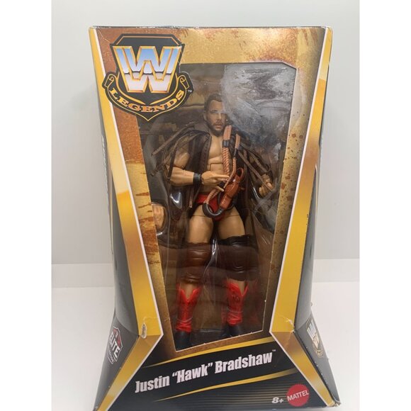 WWE Legends Elite Collection Justin "Hawk" Bradshaw Action Figure Series 25 By M - Picture 1 of 4